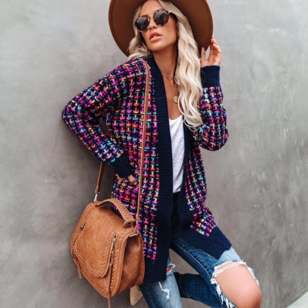 Chunky knit cardigan by Vici
